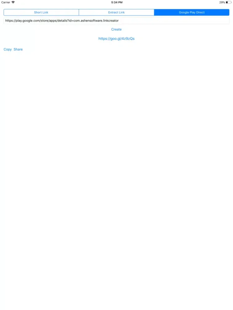 Link Shorter iPad  Screenshots