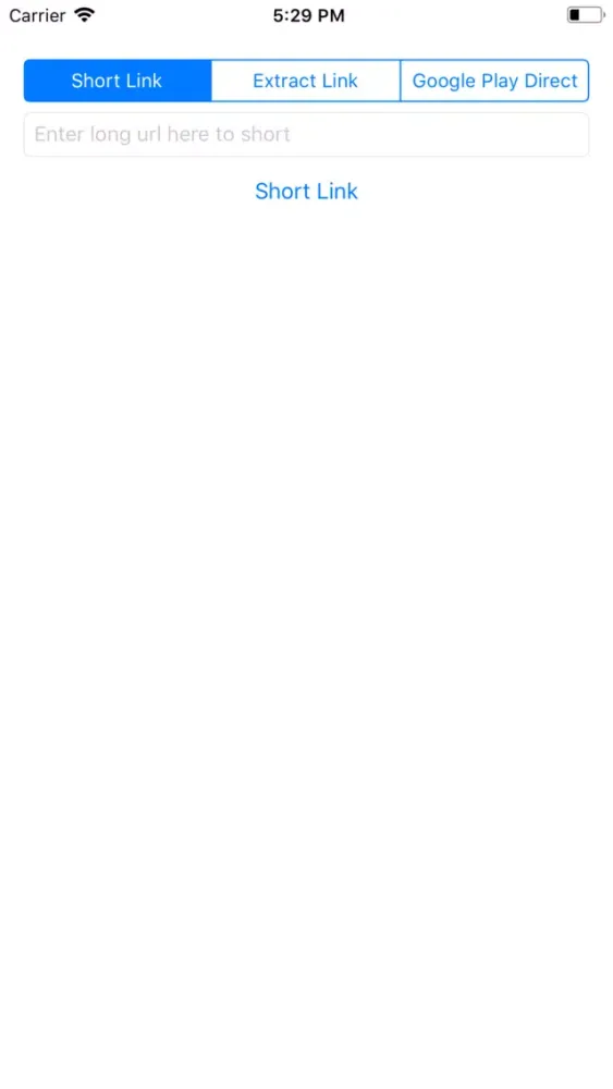 Link Shorter Screenshots