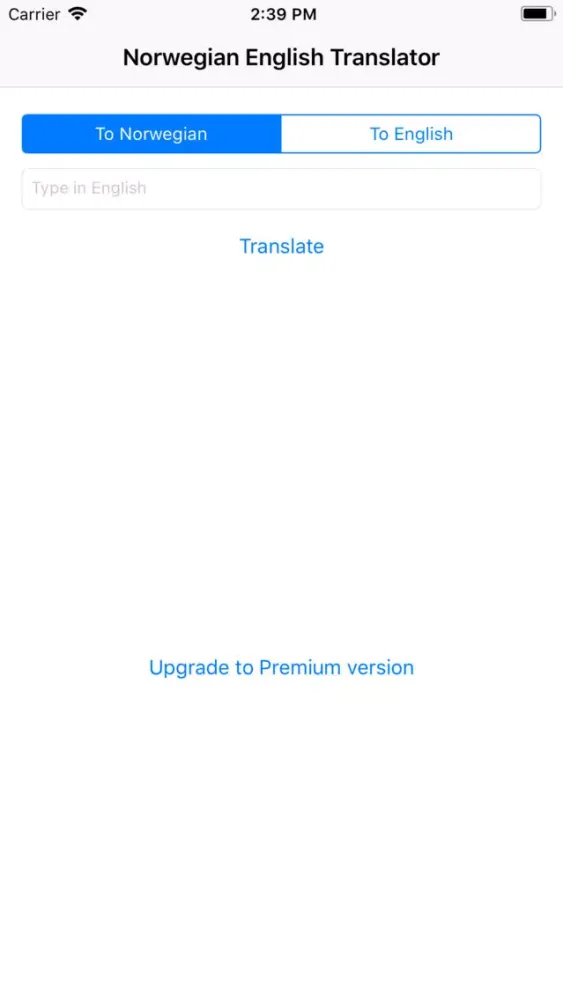 Norwegian English Translator Screenshots