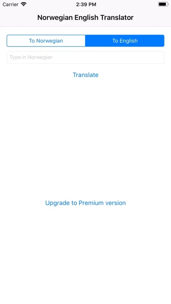 Norwegian English Translator Screenshots