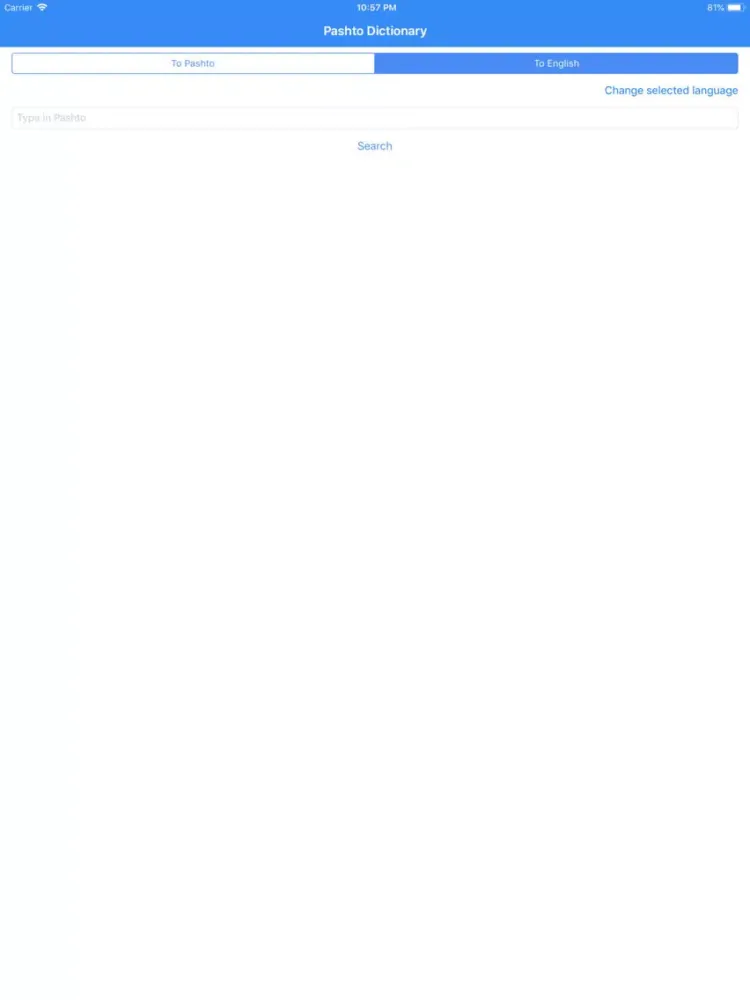 Скриншоты Pashto Translator Pro iPad 