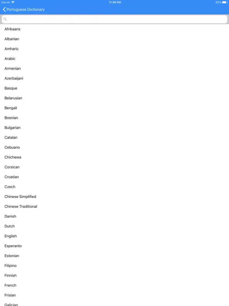 Portuguese Dictionary Pro iPad  Screenshots