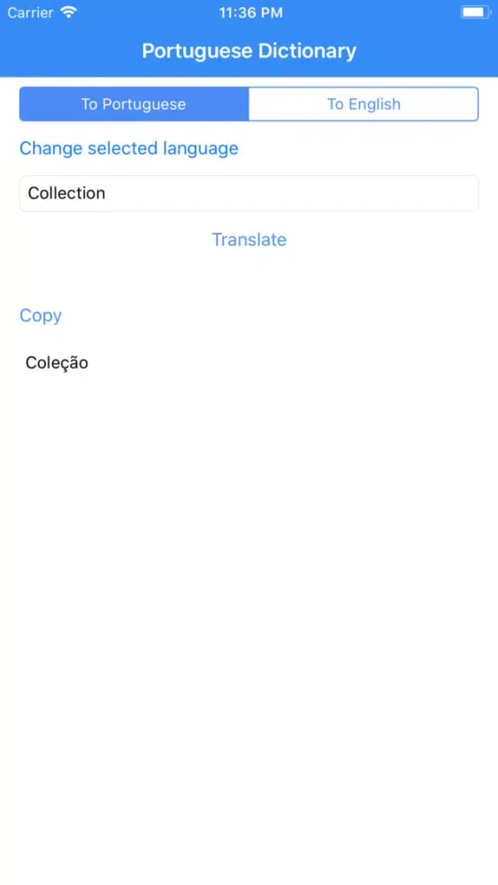 Portuguese Dictionary Pro Screenshots