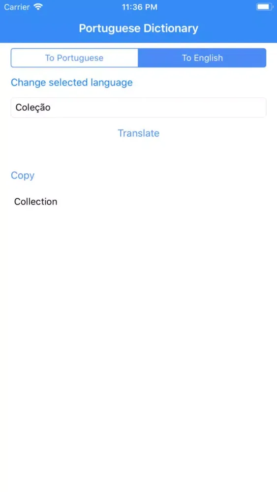 Portuguese Dictionary Pro Screenshots