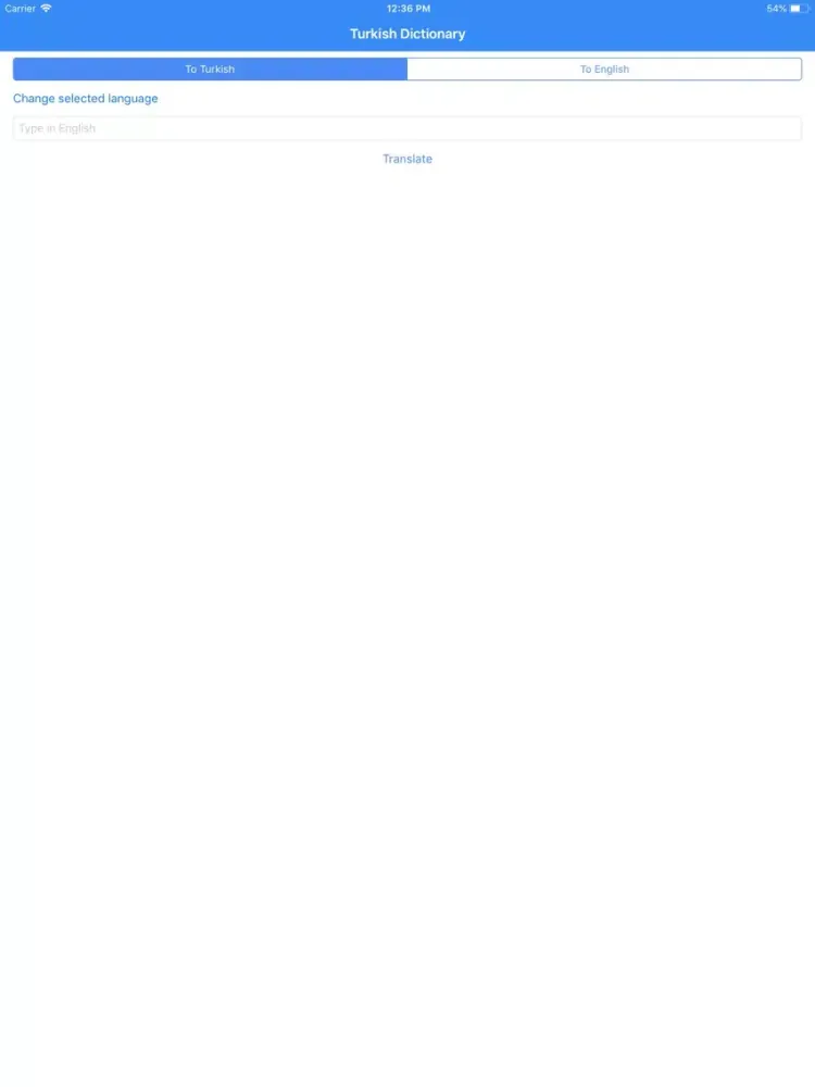 Capturas de pantalla de Turkish Dictionary Pro iPad 