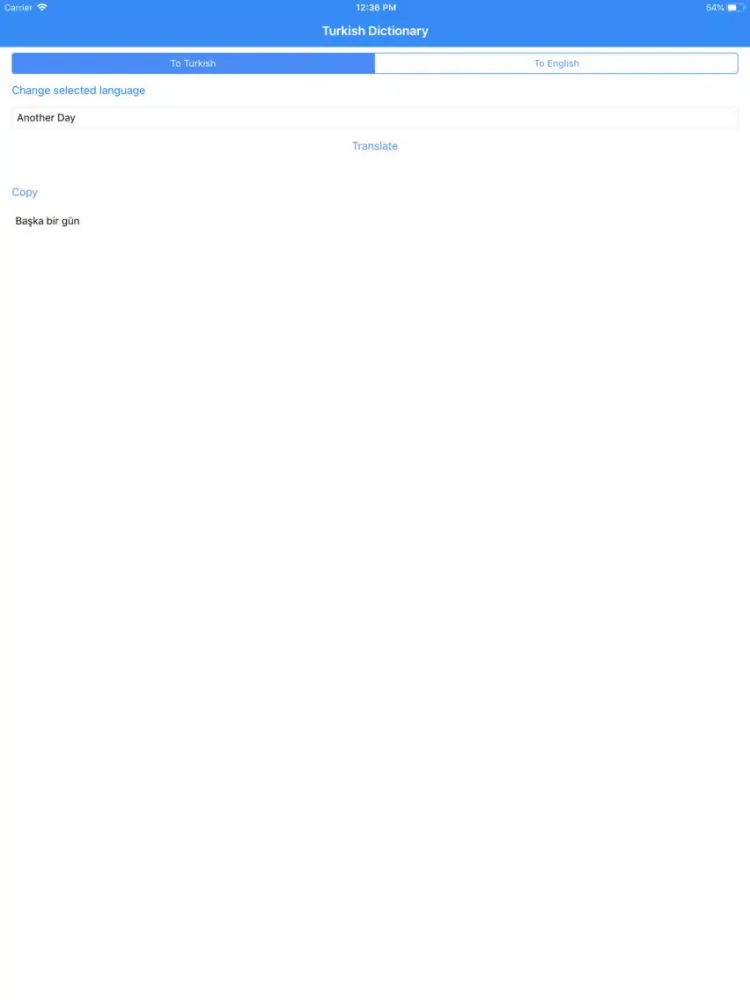 Capturas de pantalla de Turkish Dictionary Pro iPad 