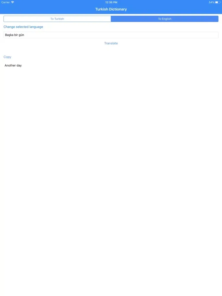 Capturas de pantalla de Turkish Dictionary Pro iPad 