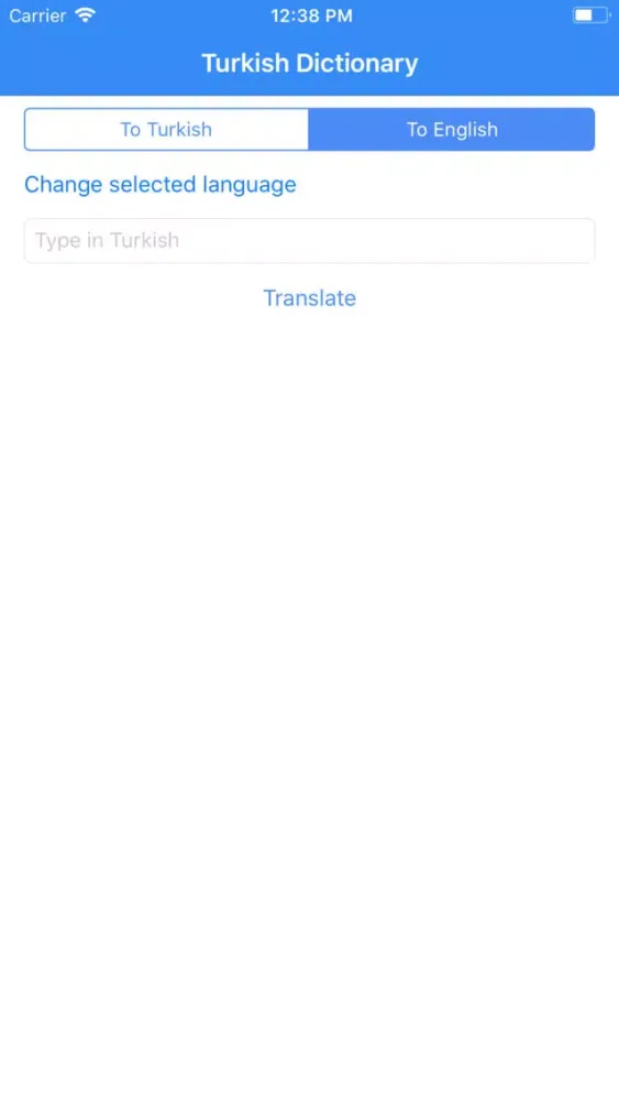 Capturas de pantalla de Turkish Dictionary Pro