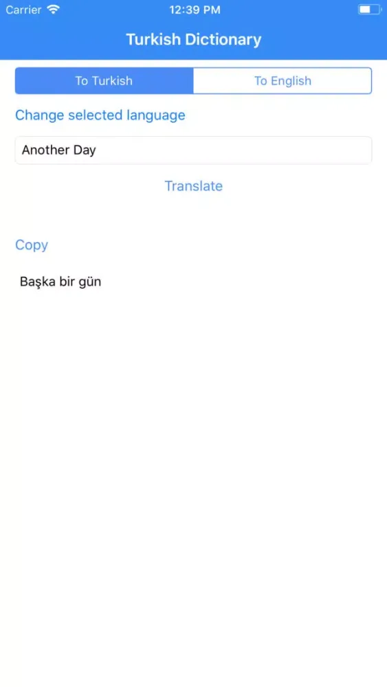 Capturas de pantalla de Turkish Dictionary Pro