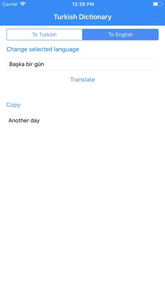 Capturas de pantalla de Turkish Dictionary Pro