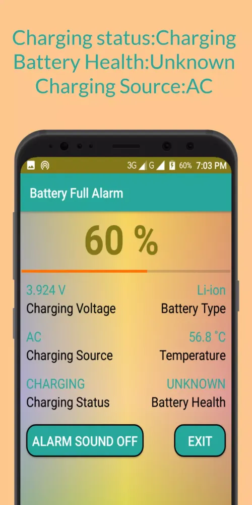 Battery Full Alarm Screenshots