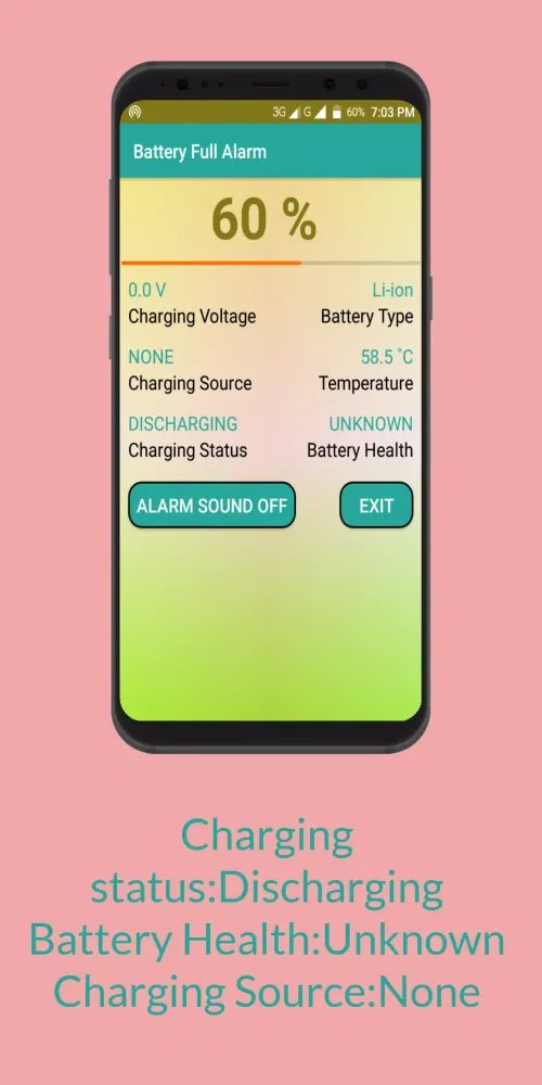 Battery Full Alarm Screenshots