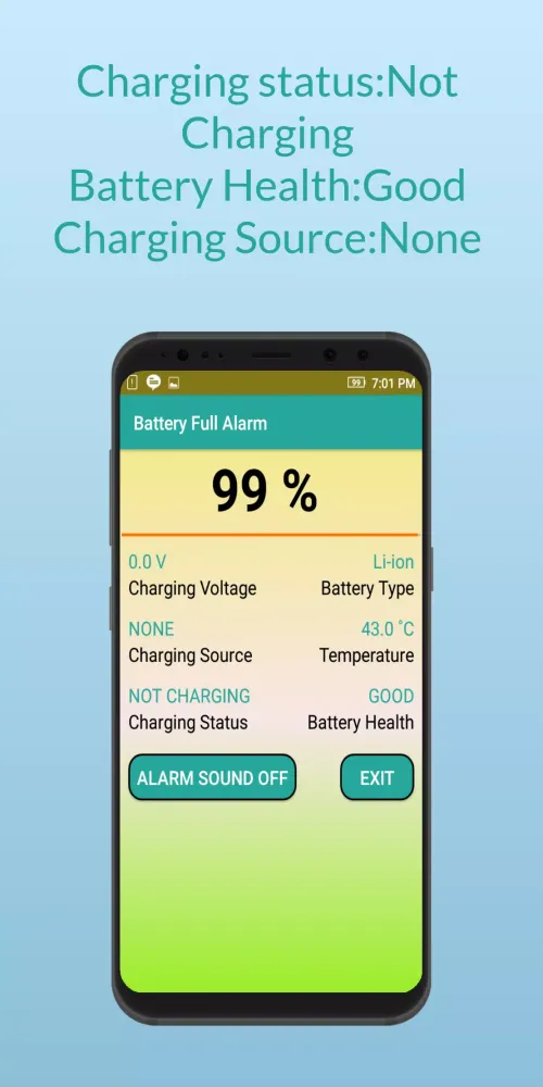 Battery Full Alarm Screenshots