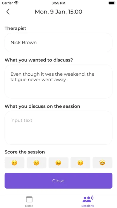 Tangkapan skrin Emotions: diary & tracker
