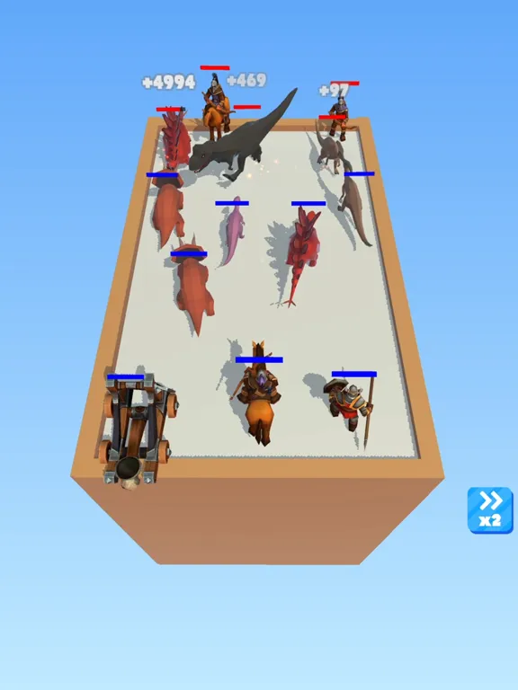 Merge Dino Fighters iPad  स्क्रीनशॉट