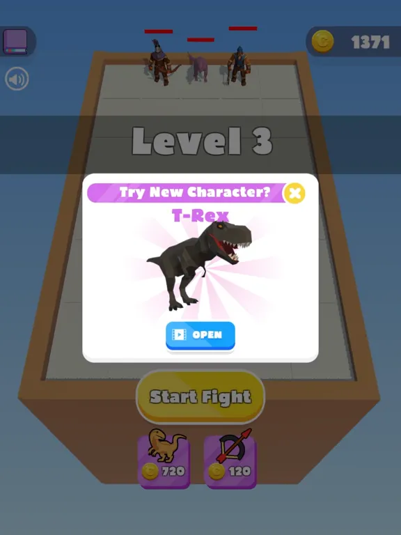 Merge Dino Fighters iPad  स्क्रीनशॉट