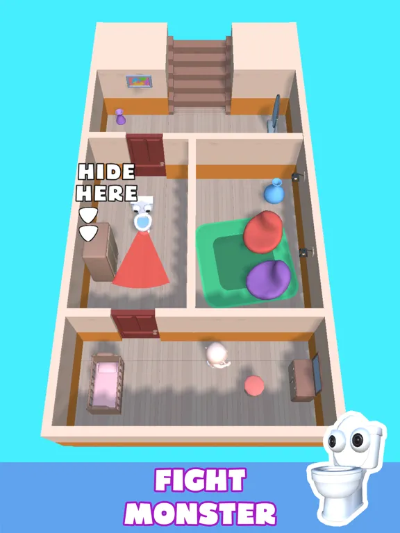 Capturas de tela do Toilet Monster: Baby Escape iPad 