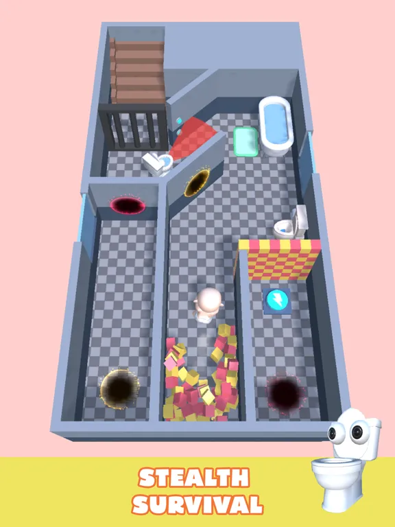 Capturas de tela do Toilet Monster: Baby Escape iPad 