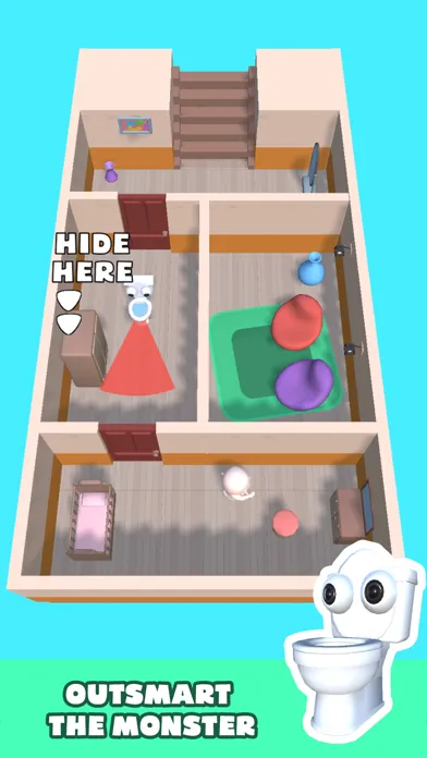 Capturas de tela do Toilet Monster: Baby Escape