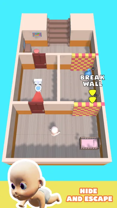 Capturas de tela do Toilet Monster: Baby Escape