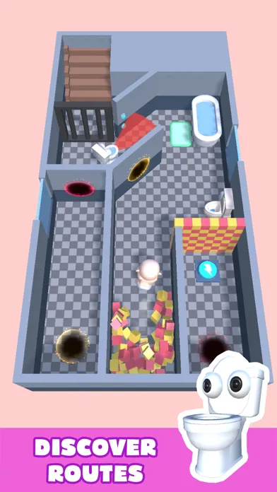 Capturas de tela do Toilet Monster: Baby Escape