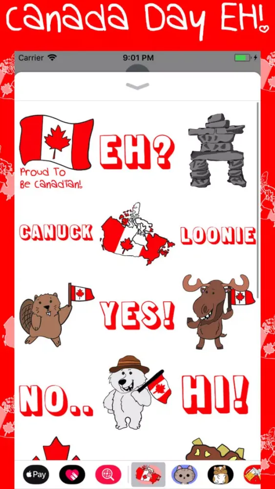 Ảnh chụp màn hình của Canada Day EH!