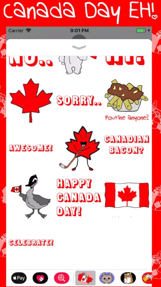 Ảnh chụp màn hình của Canada Day EH!