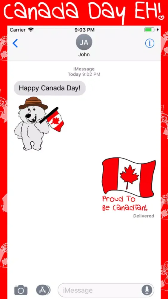 Ảnh chụp màn hình của Canada Day EH!