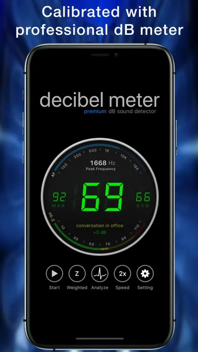Tangkapan layar Decibel Meter Sound Detector