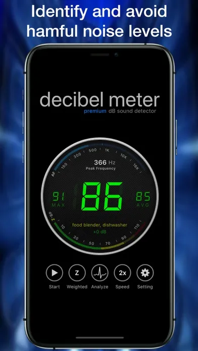 Tangkapan layar Decibel Meter Sound Detector
