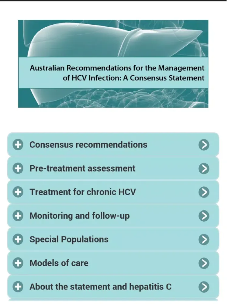 HCV Consensus Statement iPad 應用截圖