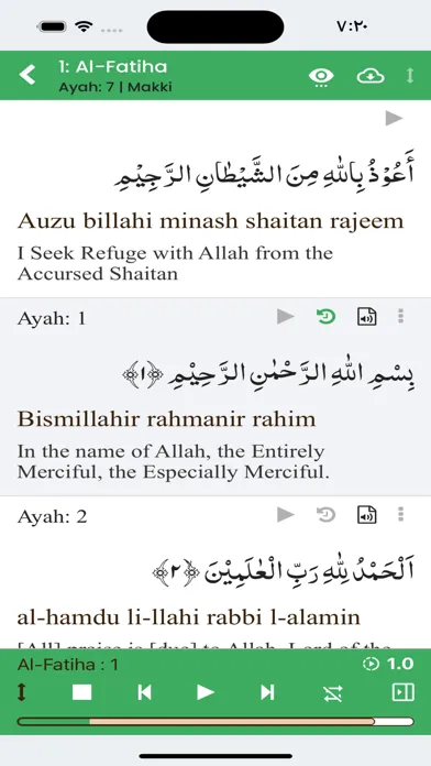 Zrzuty ekranu Al-Quran Ayat by ayat tafseer