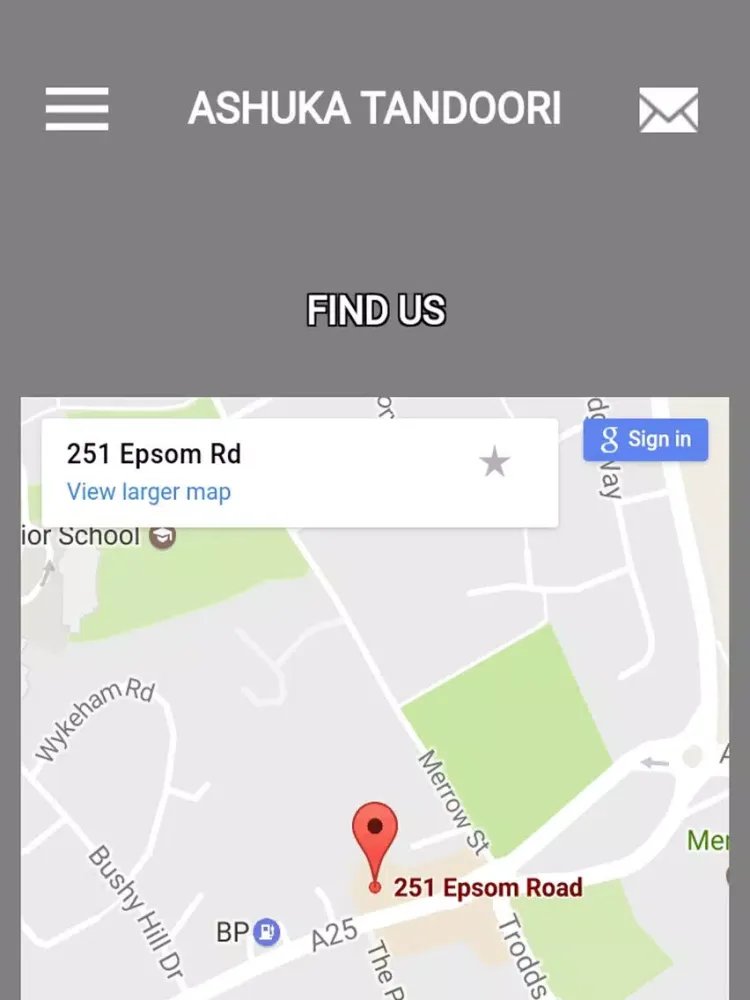 Tangkapan skrin Ashuka Tandoori iPad 