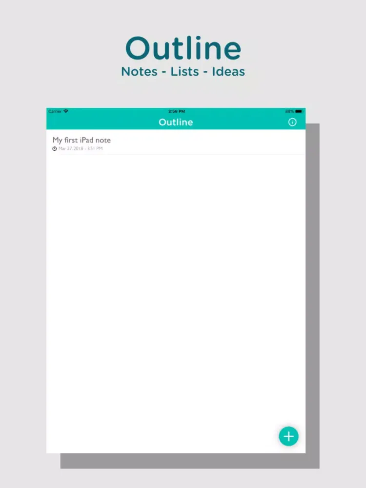 تصاویر Outline - Notes, Lists, Ideas iPad 