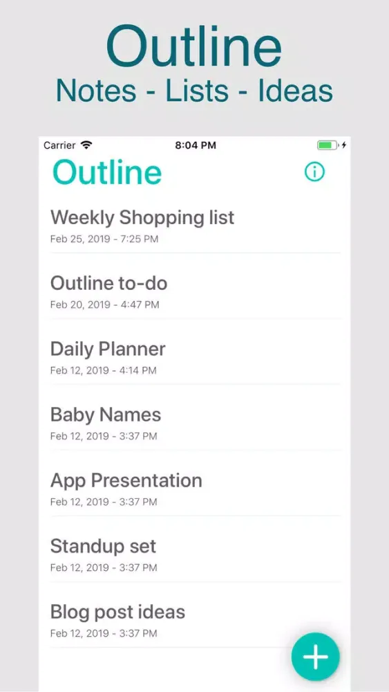 تصاویر Outline - Notes, Lists, Ideas