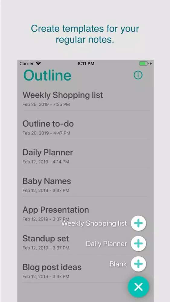 تصاویر Outline - Notes, Lists, Ideas