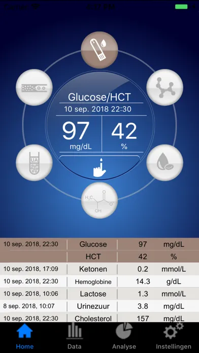Captures d'écran de GlucoCheck