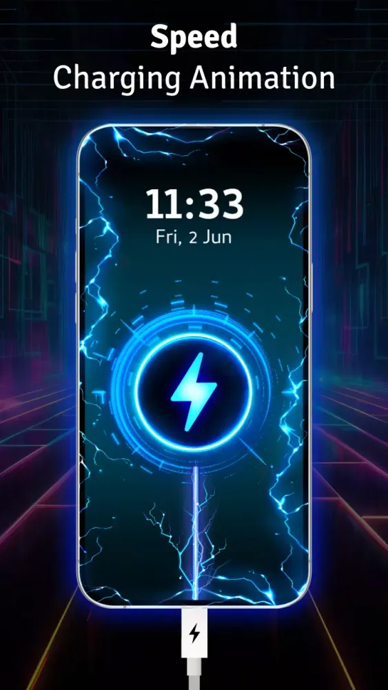 Ảnh chụp màn hình của Battery Charger Animation Art