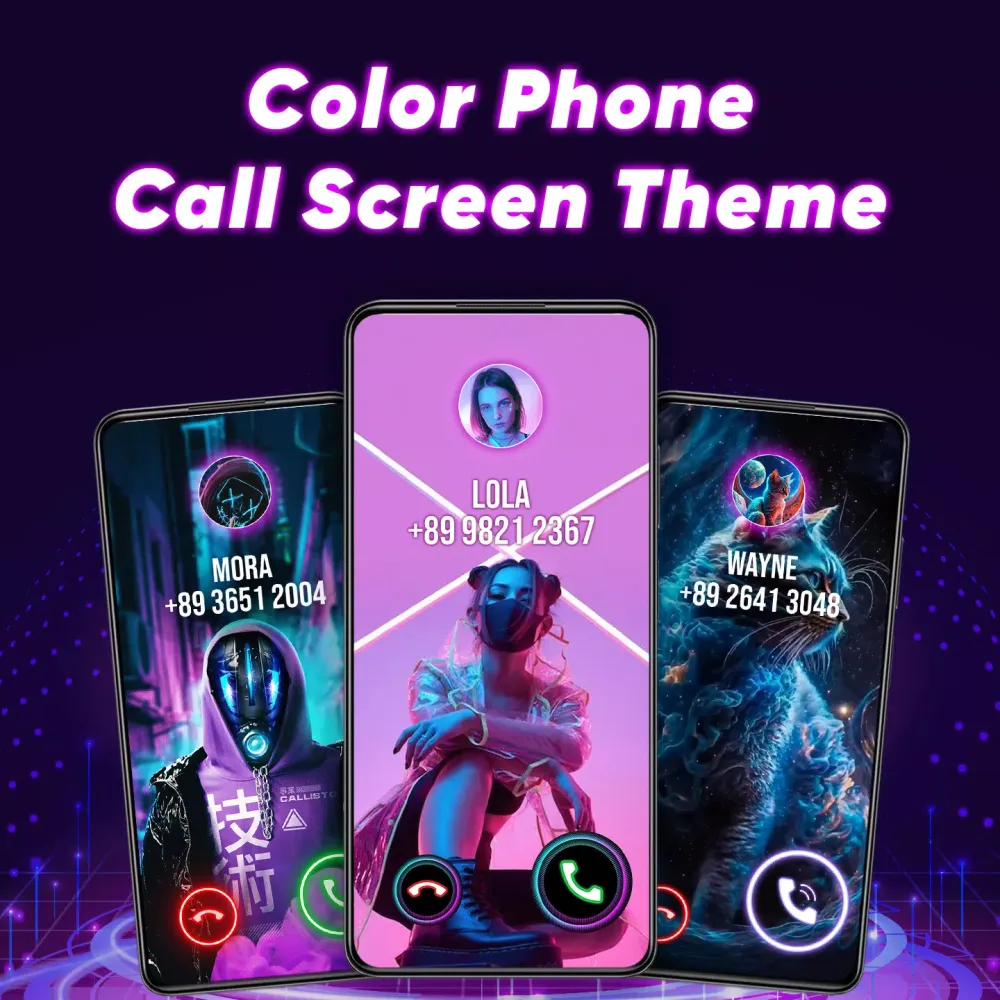 ภาพหน้าจอของ Color Phone Call Screen App