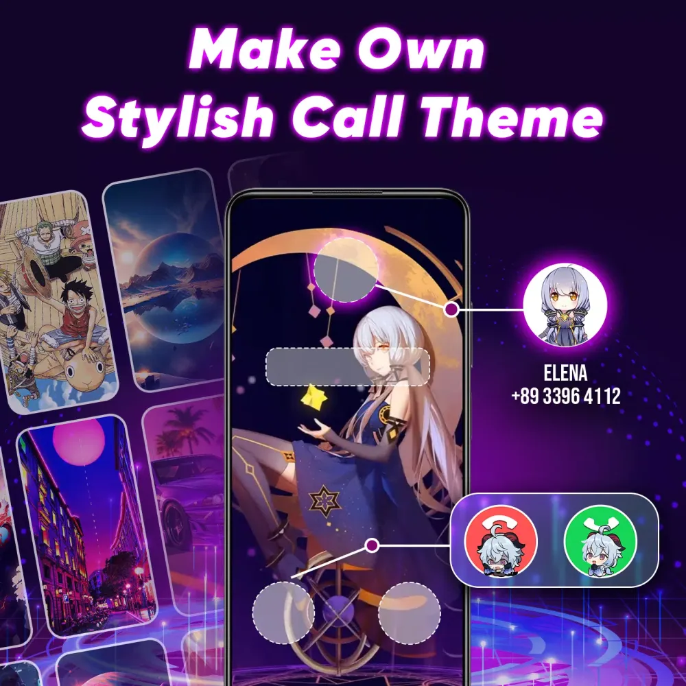 ภาพหน้าจอของ Color Phone Call Screen App