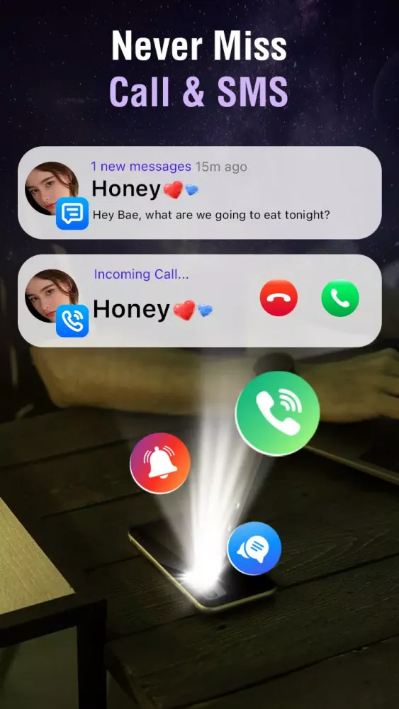 Tangkapan layar Flashlight - LED Flash Alert
