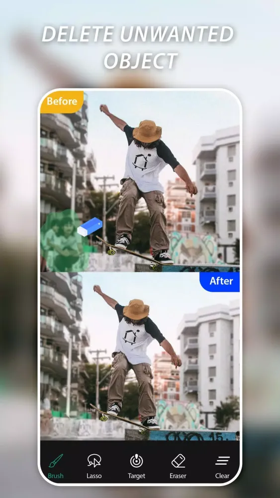 AI Remove Objects, Retouch スクリーンショット