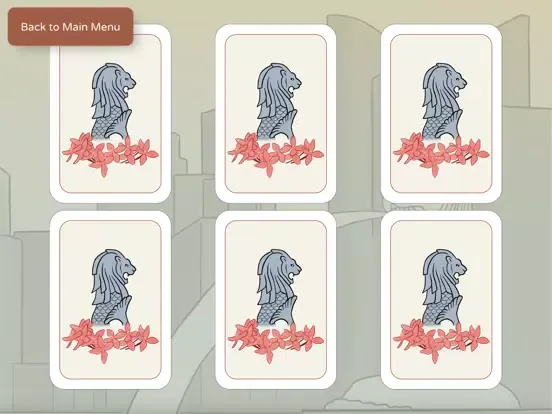 Made in Singapore - MemoryGame iPad  Screenshots
