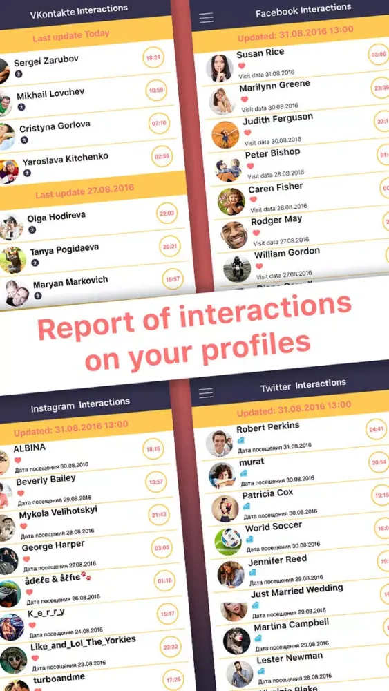 Capturas de pantalla de Social Panda PRO - Your network profile assistant