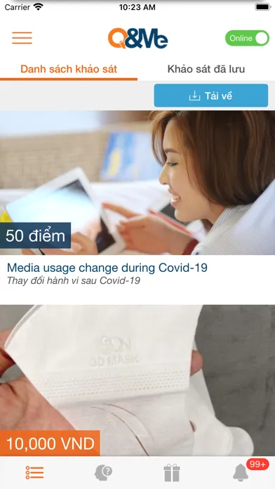 Q&Me Kiếm tiền online應用截圖
