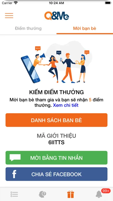Q&Me Kiếm tiền online應用截圖
