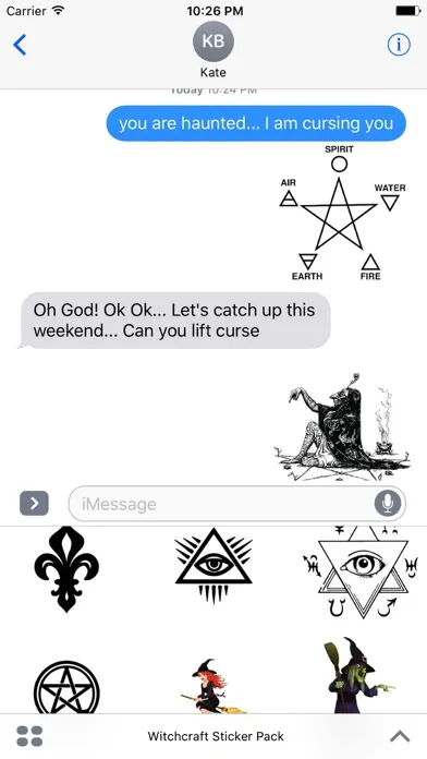 Tangkapan skrin WitchCraft Witchmoji Stickers