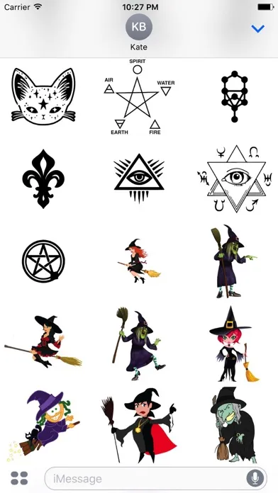 Tangkapan skrin WitchCraft Witchmoji Stickers