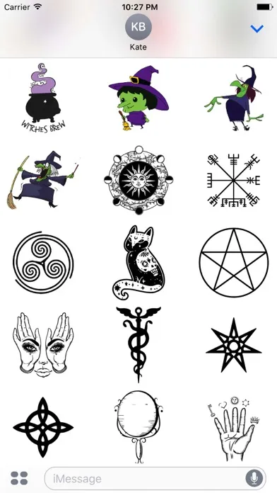 Tangkapan skrin WitchCraft Witchmoji Stickers
