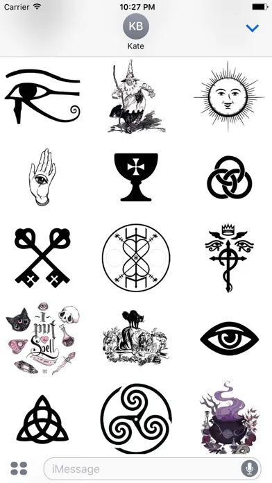 Tangkapan skrin WitchCraft Witchmoji Stickers